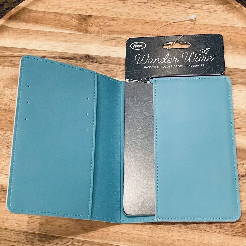 NWT Genuine Fred Wander Ware Passport Holder Wallet - IN FLIGHT BINGO